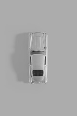 Model Sports Car 0n a Grey Background