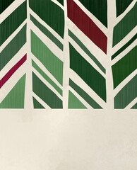 Background with emerald stripes. Bamboo background. Abstract green bamboo sticker. Bamboo poster.
