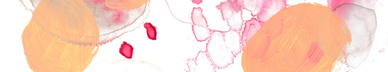 Abstract watercolor hand painted watercolor background with pink and pastel colors