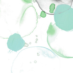 Green abstract watercolor texture background