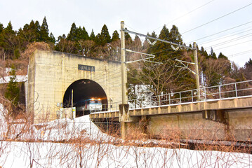 冬の青函トンネル