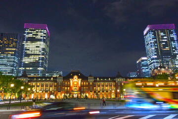 東京駅周辺の夜景