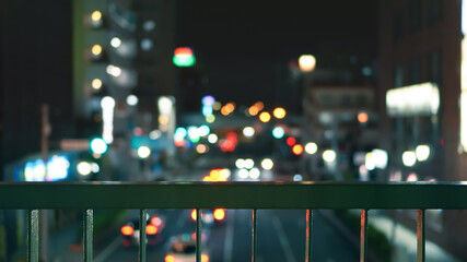 夜の歩道橋