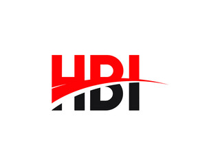 HBI Letter Initial Logo Design Vector Illustration