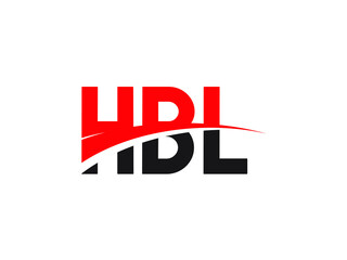 HBL Letter Initial Logo Design Vector Illustration