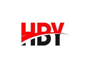 HBY Letter Initial Logo Design Vector Illustration