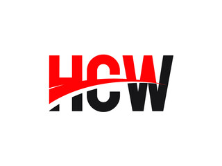 HCW Letter Initial Logo Design Vector Illustration