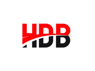 HDB Letter Initial Logo Design Vector Illustration