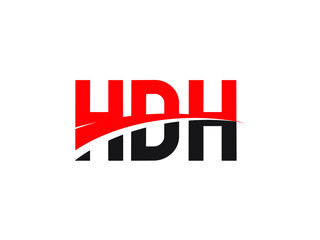 HDH Letter Initial Logo Design Vector Illustration