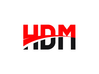 HDM Letter Initial Logo Design Vector Illustration