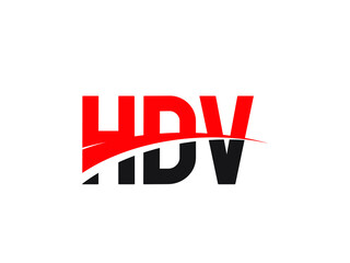 HDV Letter Initial Logo Design Vector Illustration