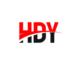 HDY Letter Initial Logo Design Vector Illustration