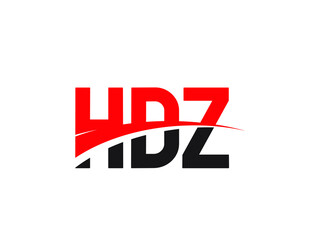 HDZ Letter Initial Logo Design Vector Illustration