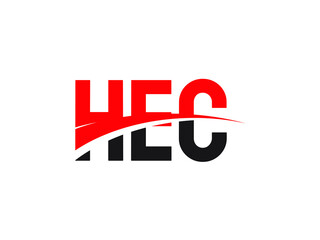 HEC Letter Initial Logo Design Vector Illustration