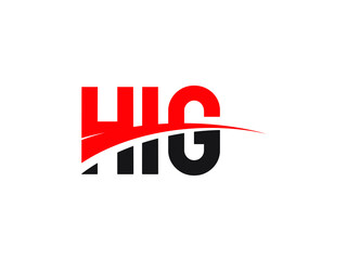 HIG Letter Initial Logo Design Vector Illustration