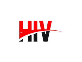 HIV Letter Initial Logo Design Vector Illustration