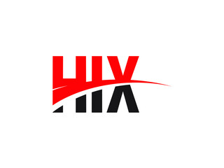 HIX Letter Initial Logo Design Vector Illustration