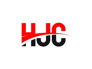HJC Letter Initial Logo Design Vector Illustration