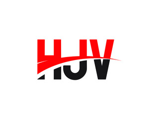 HJV Letter Initial Logo Design Vector Illustration