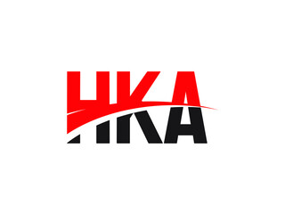 HKA Letter Initial Logo Design Vector Illustration