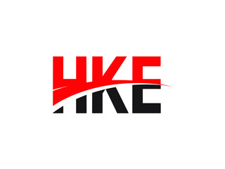 HKE Letter Initial Logo Design Vector Illustration