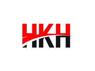 HKH Letter Initial Logo Design Vector Illustration
