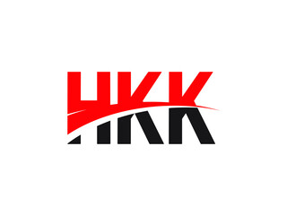 HKK Letter Initial Logo Design Vector Illustration