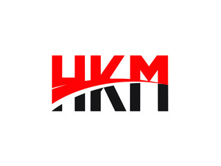 HKM Letter Initial Logo Design Vector Illustration