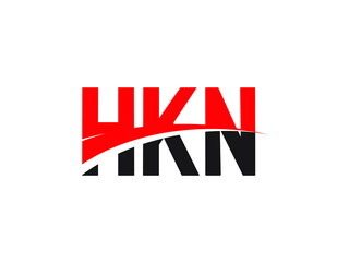 HKN Letter Initial Logo Design Vector Illustration