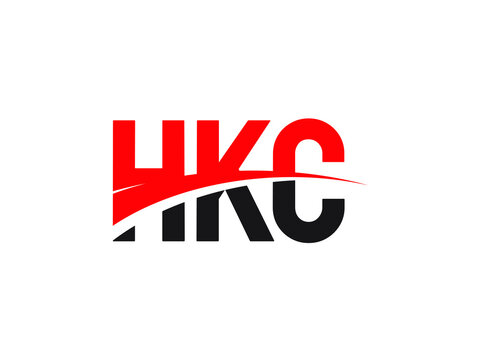 HKC Letter Initial Logo Design Vector Illustration
