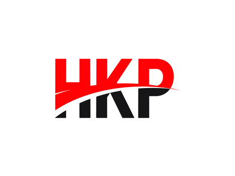 HKP Letter Initial Logo Design Vector Illustration