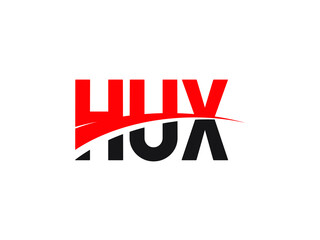 HUX Letter Initial Logo Design Vector Illustration