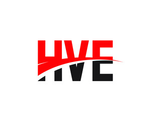 HVE Letter Initial Logo Design Vector Illustration