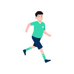 Fototapeta na wymiar soccer sport man player football character vector illustration design