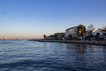 Naklejka premium Scenic view of the Burgaz Island in the Sea of Marmara, Turkey