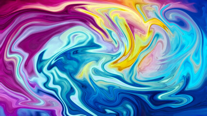 4K Abstract Colorful Marble Texture Background