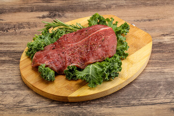 Raw beef steak for grill