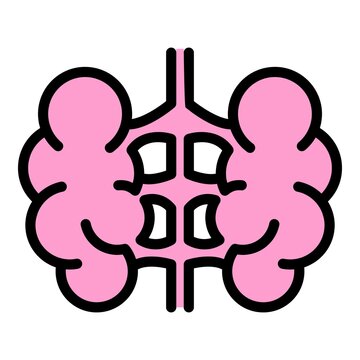 recommend clip art: Ultrasound endocrinologist icon. Outline ultrasound endocrinologist vector icon color flat isolated