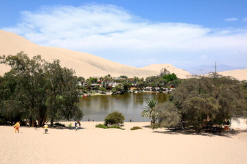 Naklejka premium Huacachina in Ica, Peru
