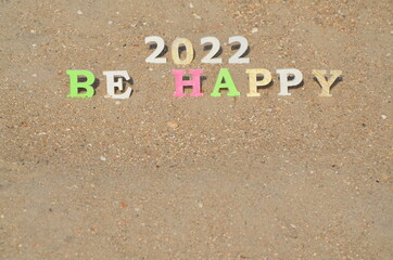 Fototapeta premium Background for postcards. The inscription in multi-colored letters and numbers 