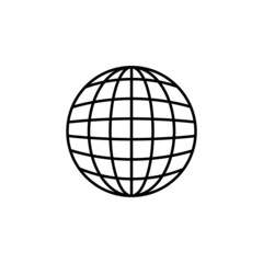 global icon, world vector, network illustration
