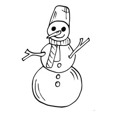 Vector illustrations. New Year's drawings.