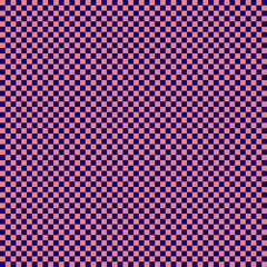 Checkerboard with very small squares. Navy and Salmon colors of checkerboard. Chessboard, checkerboard texture. Squares pattern. Background.
