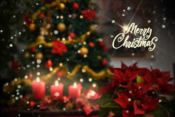 Christmas scene , tree decorations holiday