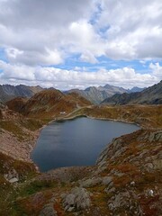 Fototapeta na wymiar Lago del Narèt is a lake in Val Sambuco, Ticino, Switzerland