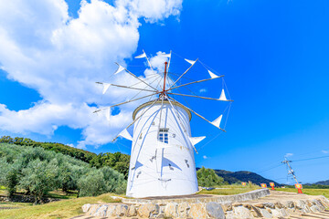 ギリシャ風車　香川県小豆島　
Greek windmill　Kagawa-ken Shodoshima