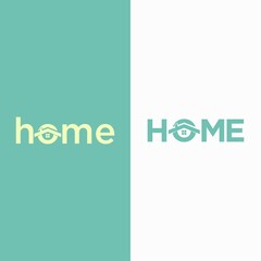 logotype home lowercase and uppercase HOME