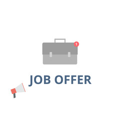 Job offer vector. Human resource and business concept.
