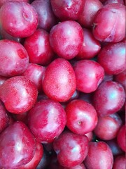 many plum red whole closeup.