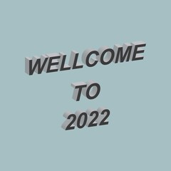 The template design says welcome to 2022. Very cool and elegant